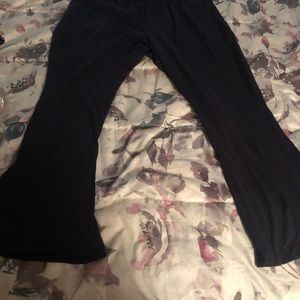 Rainbow womens plus size 3x navy bell bottom soft leggings